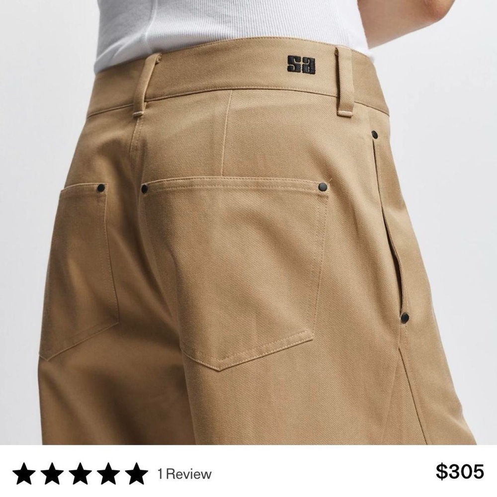 Saint Art Tan High-Waisted Pants